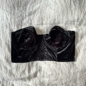 Velvet Strapless Bralette